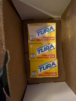 Tura Germicidal Medicated Soap (Savon Germicide Medicamente) 65 grams (2.29 OZ) Pack of 3 Bars.