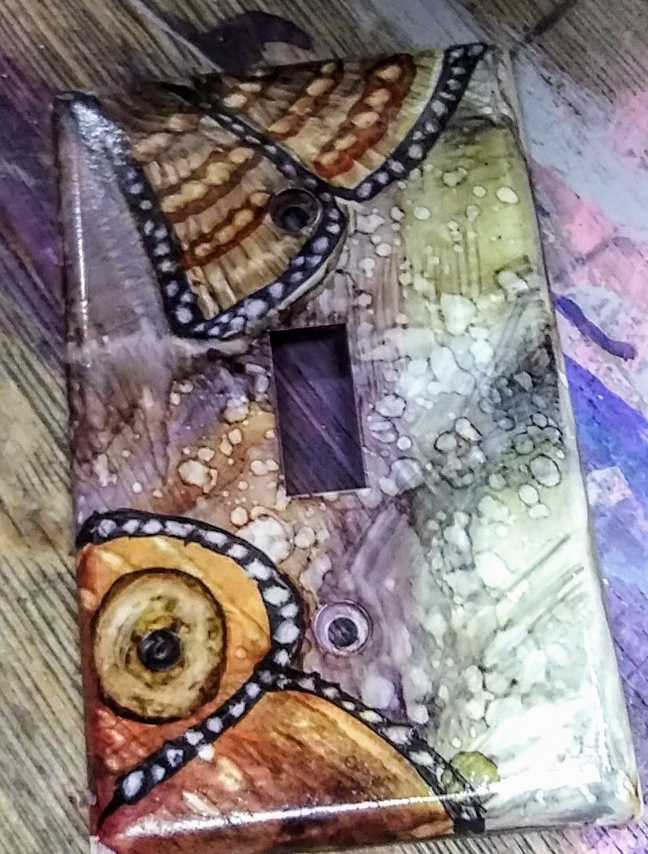 Hand painted light switch covers