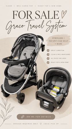 Graco Travel System Stroller, Car Seat & Base