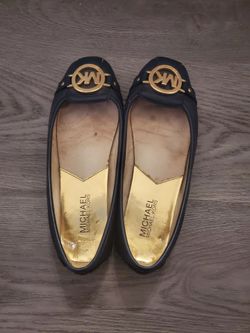 Michael Kors Blue Leather Flats size 6.5