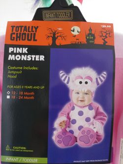 Halloween Infant toddler pink costume