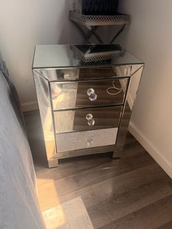 Mirrored Nightstands (2)