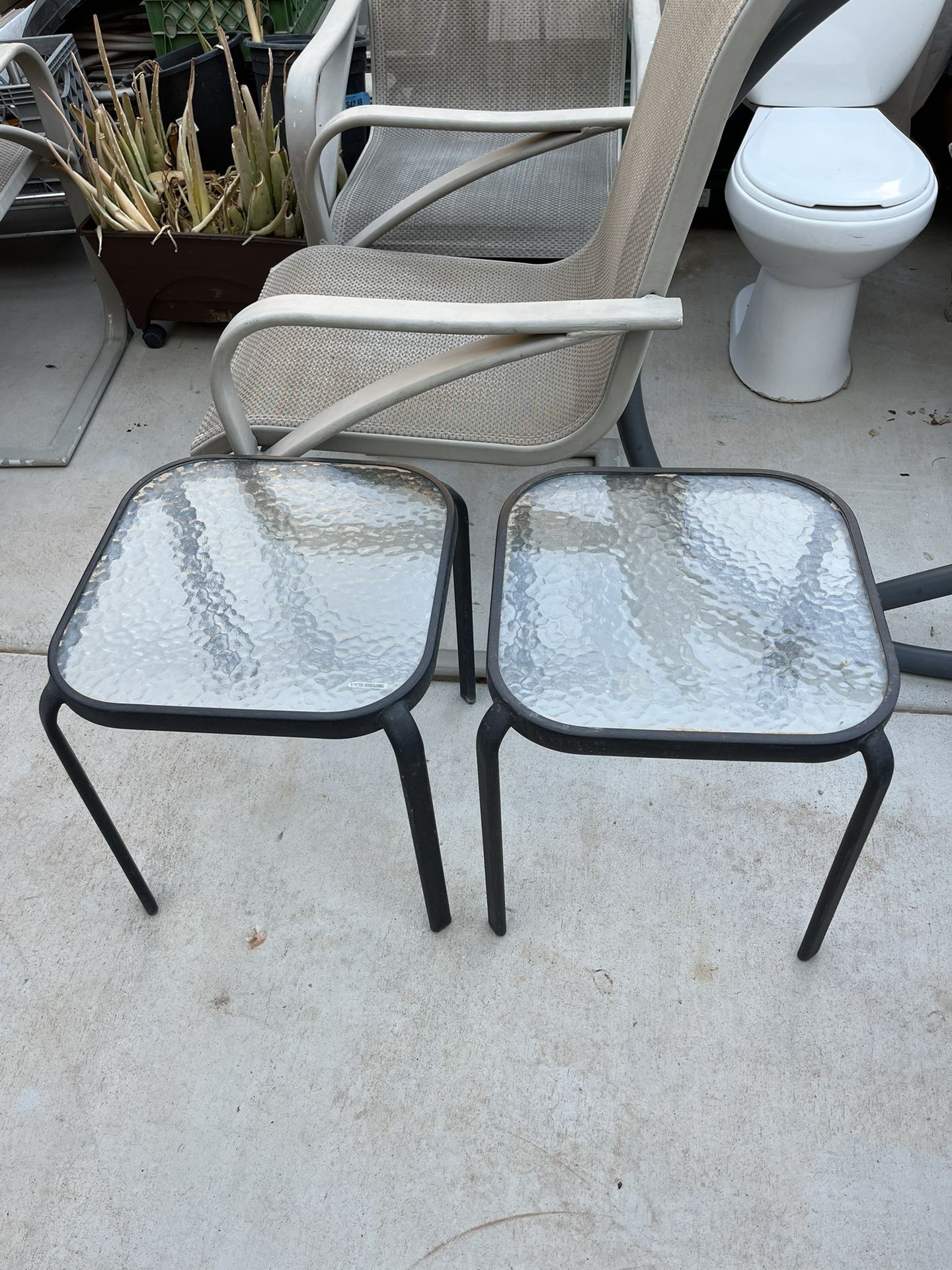 $10 Each Table , $5 Plant Stands, $5 Yard Decor 