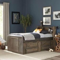 Brand New Twin Captain Storage bed—made In The USA—SOLID WOOD