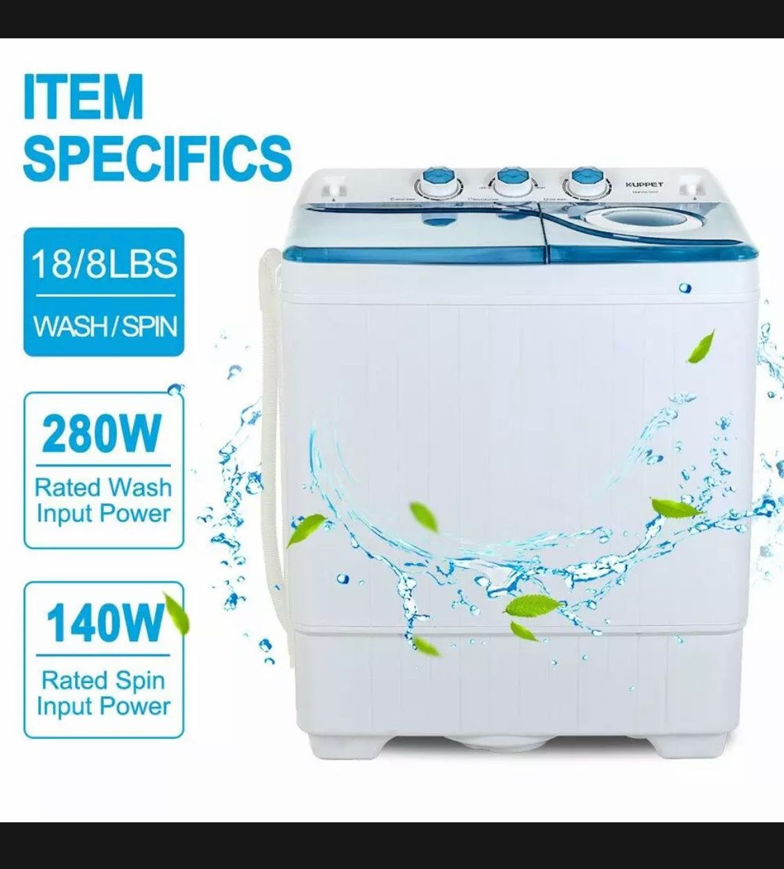 Mini Washing Machine Twin Tub Spiner 