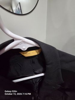 Black Made in Italy Jacket or Coat