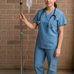 🩺 IV Pole Stand w/ Wheels – Used but Works Great! 🏥💪
