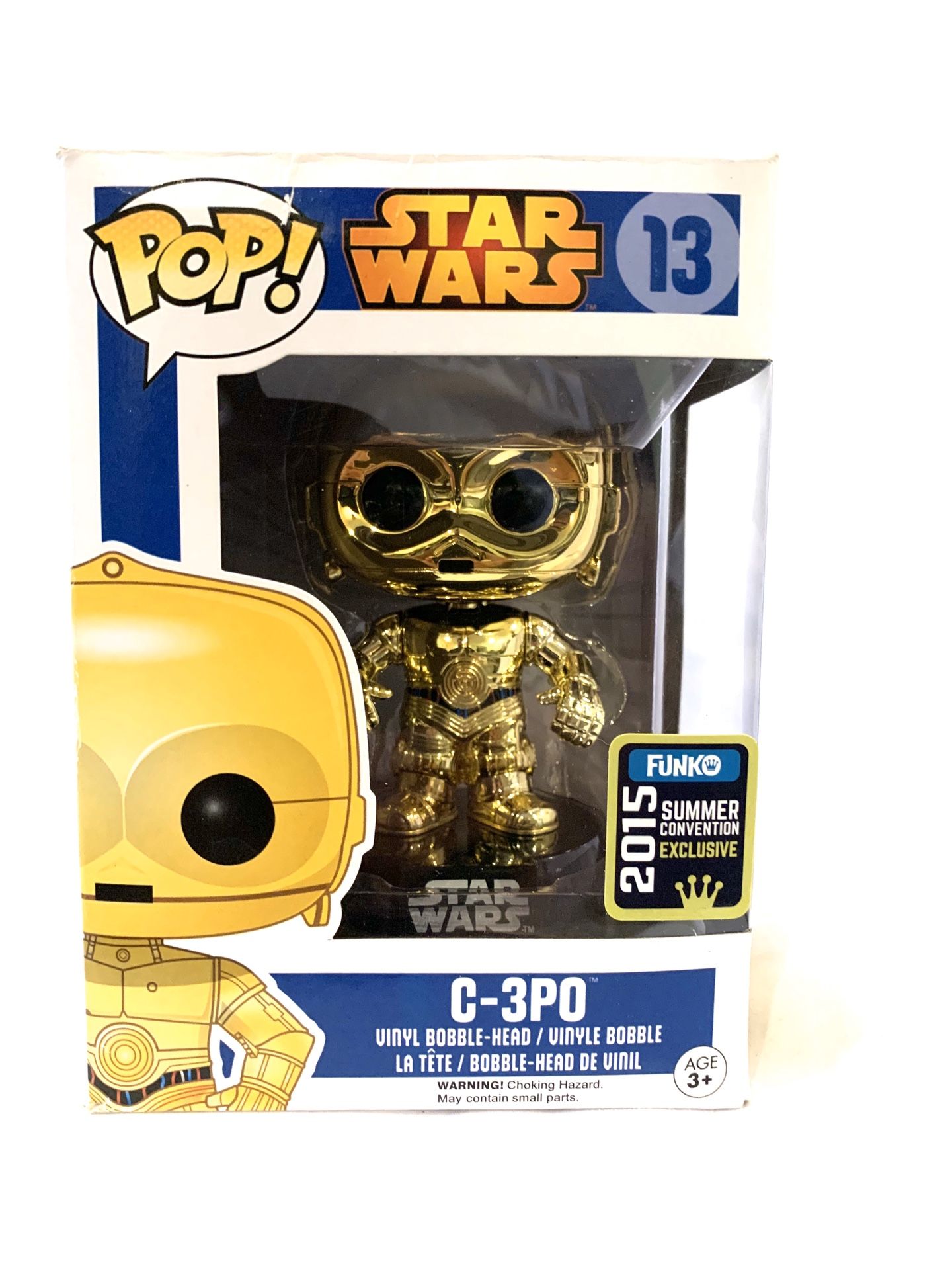 Figure Star Wars C-3po C3po C 3po Robot Pop Funko Summer Convention Edition 2015