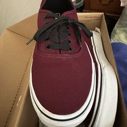  Burgundy Low top  Vans