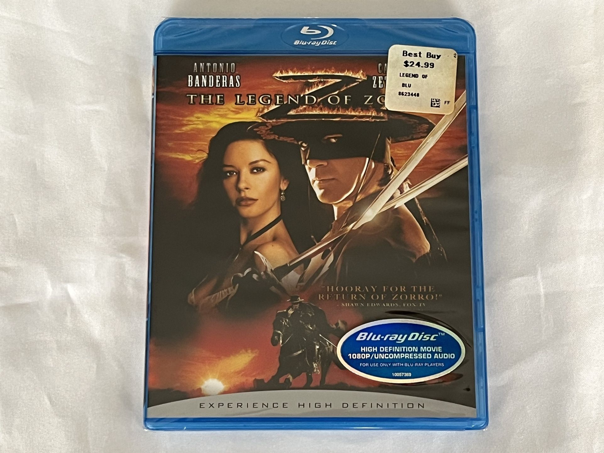 The Legend of Zorro (Blu-ray, 2007) Brand New Factory Sealed Antonio Banderas