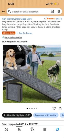 Dog ramp for suv or car