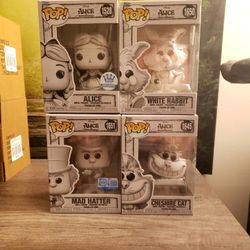 Funkp Pop Sketched Alice In Wonderland Set