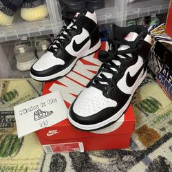 Nike Dunk High Black white Size 5y