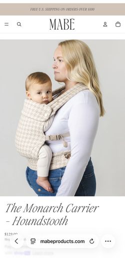 Baby carrier By Mabe “The Monarch Carrier - Houndstooth”