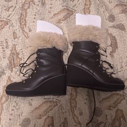 Raulph Lauren Rachele Wedge Cozy Boots