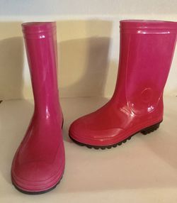 Size 3 - Hot Pink Rubber Boots
