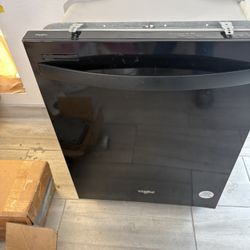 Black Whirlpool Dishwasher 