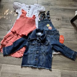 New Little Girls Clothing Size 4T