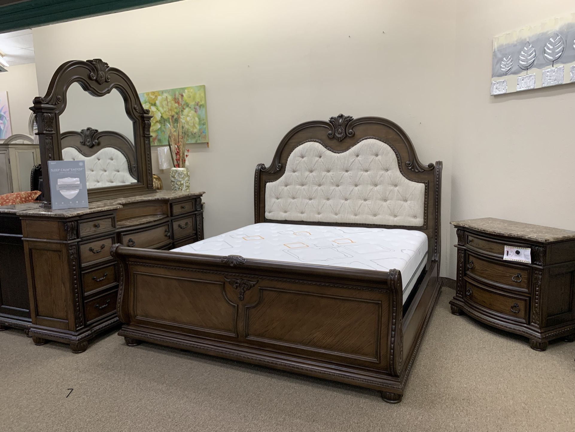 BEDROOM SETS 4 Pieces! $10 DOWN