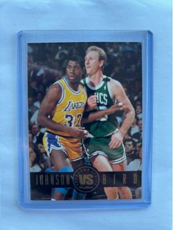 1993-94 Skybox Premium - Showdown Series Magic Johnson, Larry Bird #SS12