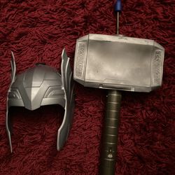 Thor Hammer & Helmet