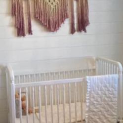 Baby Crib And Toddler Rail