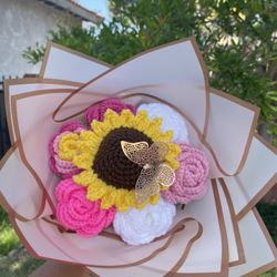 Crochet Flower Bouquet 