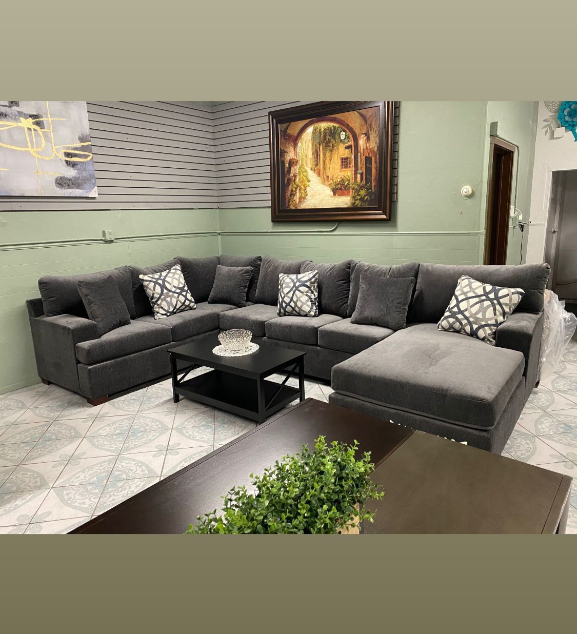 Grey 3 Piece Large Sectional ¡¡NEW IN STOCK!!