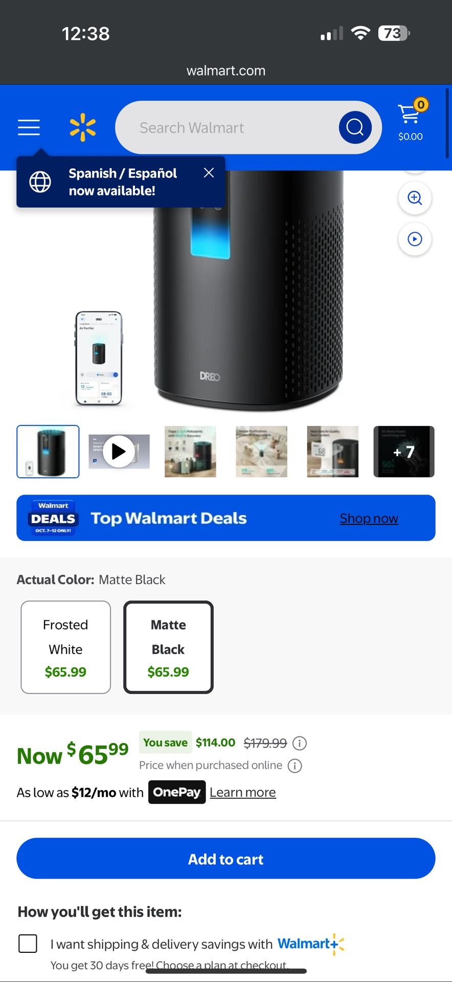 Dreo HEPA Air Purifier for Large Room up to 1600 sq.ft/2h, Smart Purificador for Allergies and Asthm