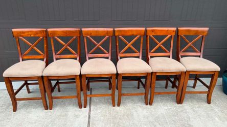 Set of 6 Counter Height Chairs