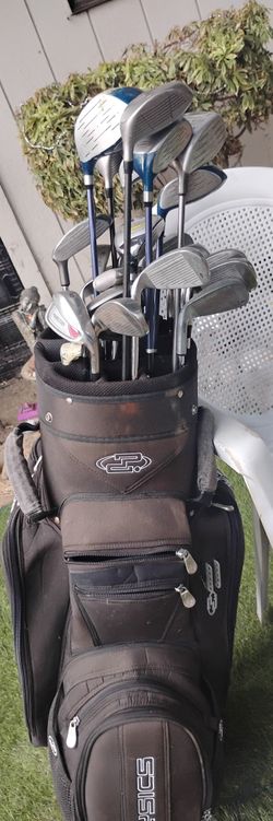 Bag Of Various Golf Clubs