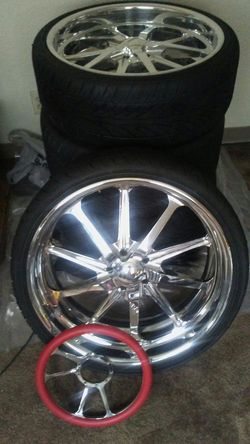 22 inch Budnicks offset with steering wheel