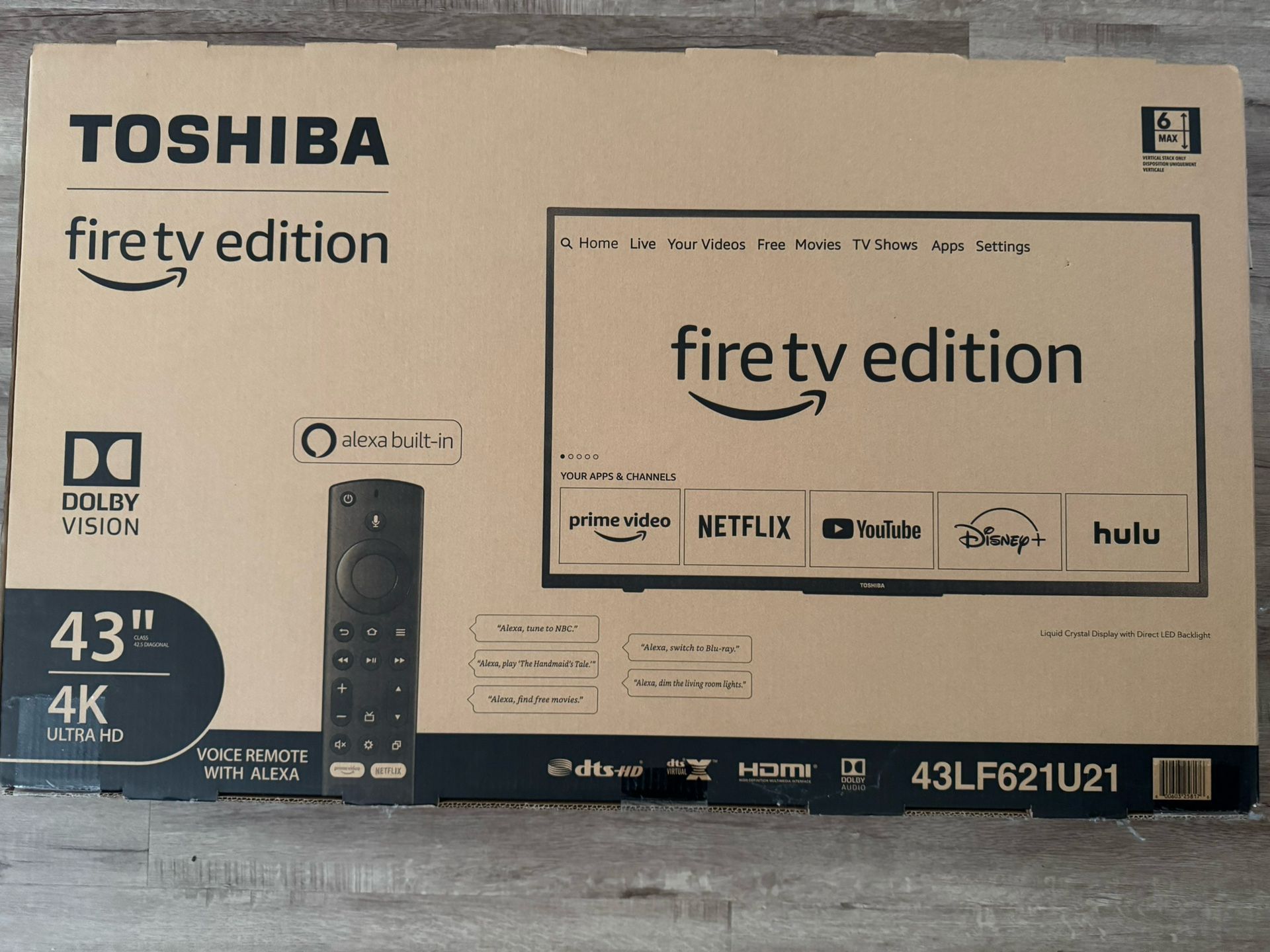 43’’ Toshiba Fire TV