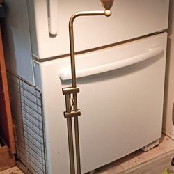 MCM Brass Danish Adjustable Height Floor Lamp