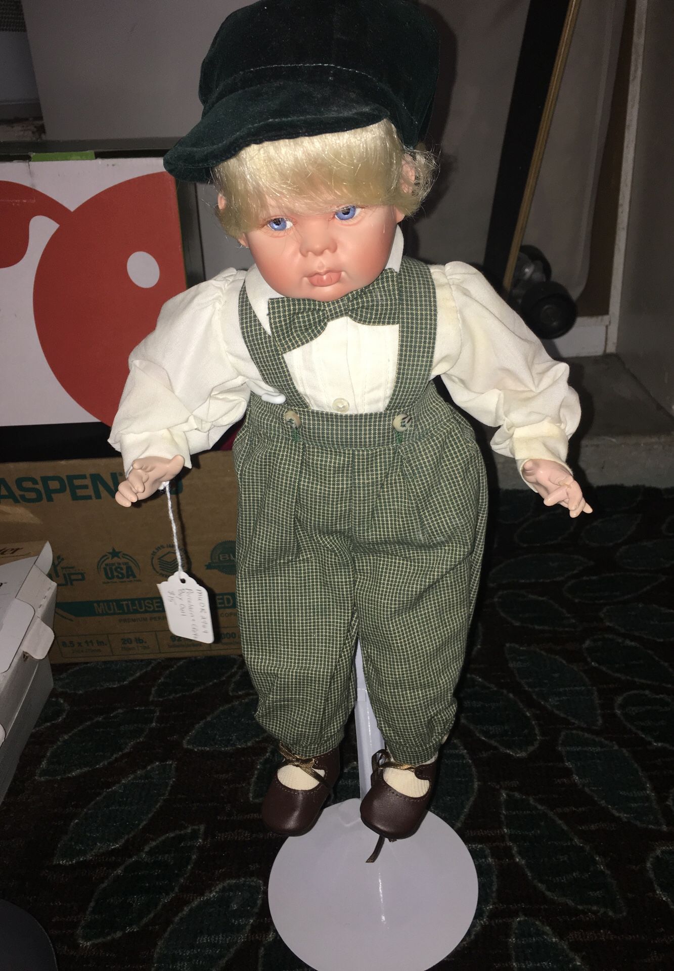 Antique Clothed Boy Doll and more
