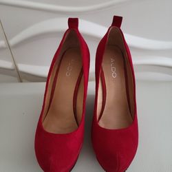 Red Wedge Heels