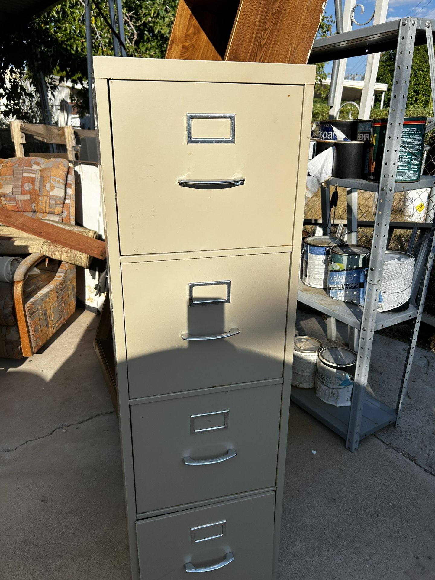 Four Drawer Metal File Cabinet