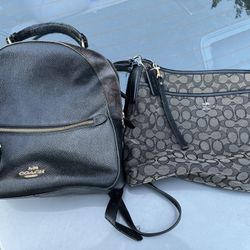 Coach Backpack Purse And Coach Crossbody Bag