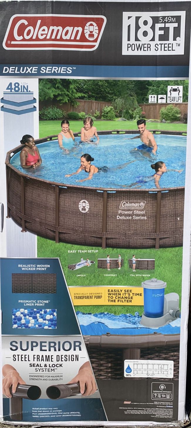 Photo Brand New 18 Foot Pool With CHEMICALS AND DELIVERY