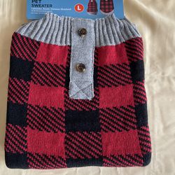 Dog Sweater Size L - 50-90 Lbs . Adorable. New