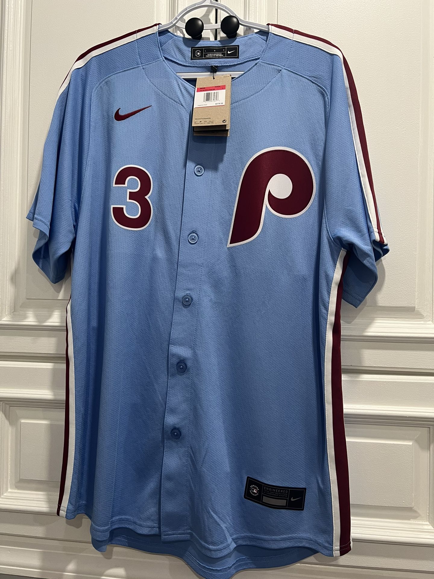 Bryce Harper Powder Blue Nike Jersey Size Large