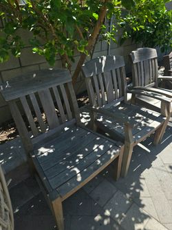 Teak Wood 6 Chairs