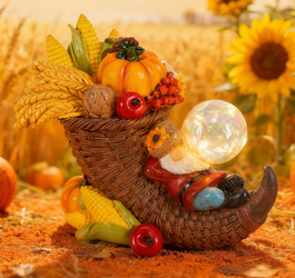 Fall Gnomes Indoor Home Thanksgiving Decorations Tabletop Cornucopia for Fall