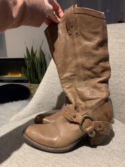 Brown Leather Frye Boots Womens Size 6