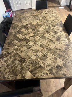 Faux Marble Kitchen Dinning Table