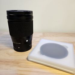 Sigma 16mm f1.4 For Sony E Mount With Variable ND Filter 
