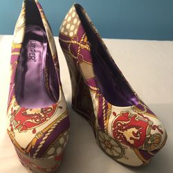 NEW Purple Nautical designed Wedges