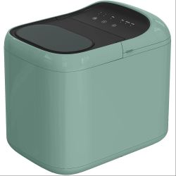 Ice Maker Countertop, Ice Maker with Soft Chewable Bullet-Shaped ice, 33 lbs per Day, Compact Ice Machine with Self-Cleaning & LED Indicator for Home,