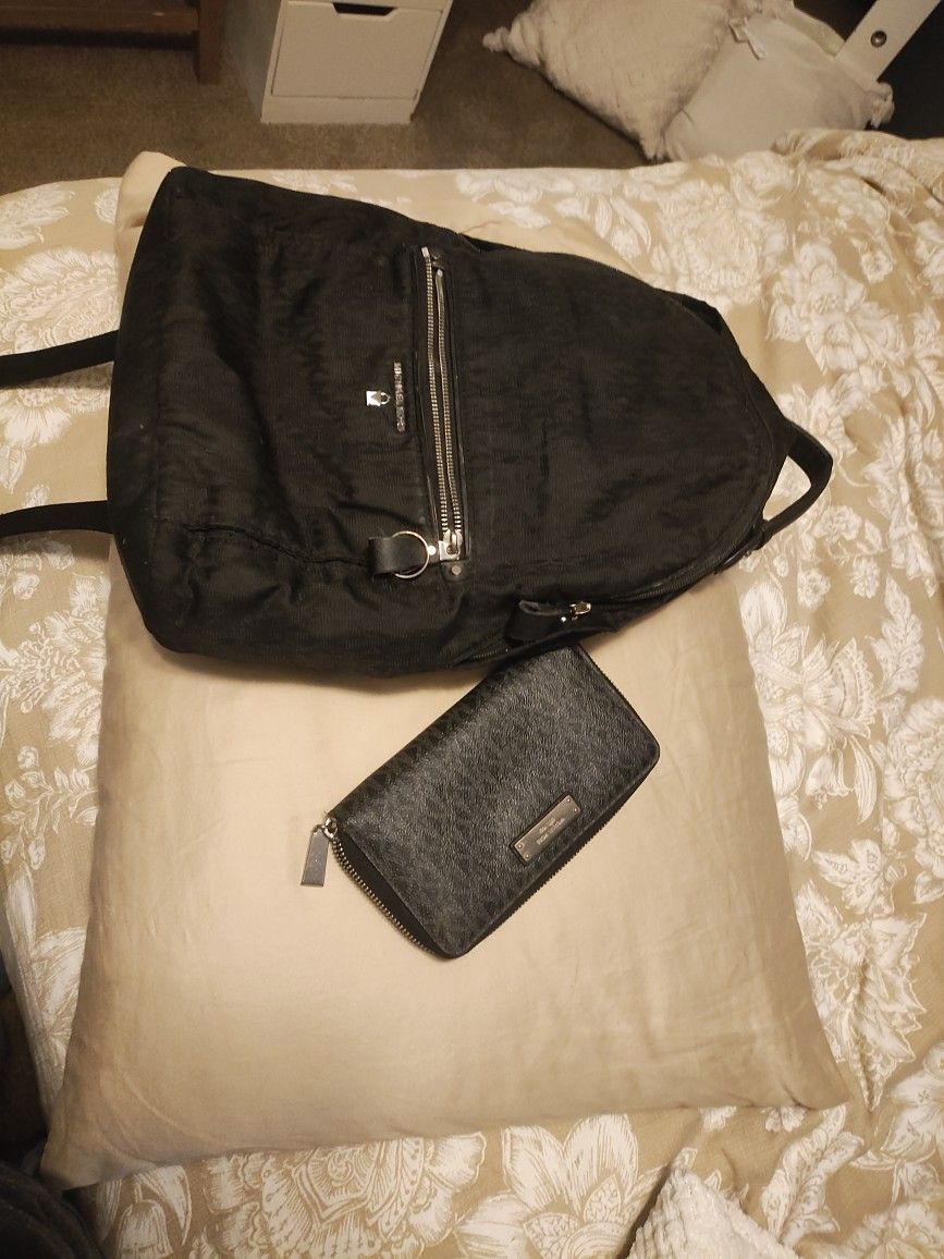 mk backpack with wallet