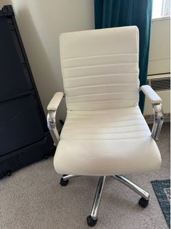 Staples White Desk Chair